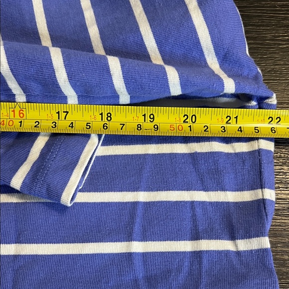 Cat & Jack Purple and White Striped Long Sleeve Tee - Picture 6 of 8